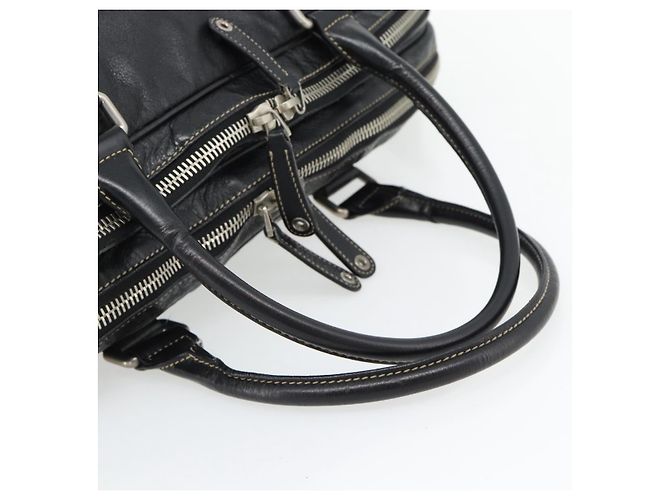 GUCCI Shoulder Bag Leather 2way Black Silver - vista 7
