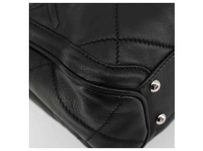 Salvatore Ferragamo Hand Bag Leather Black Silver - vista 11