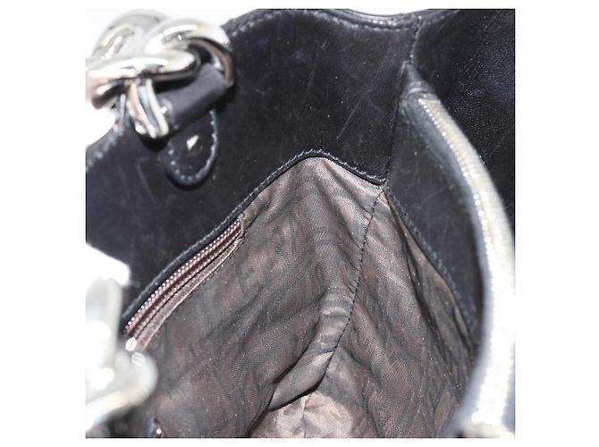 Salvatore Ferragamo Hand Bag Leather Black Silver - vista 17