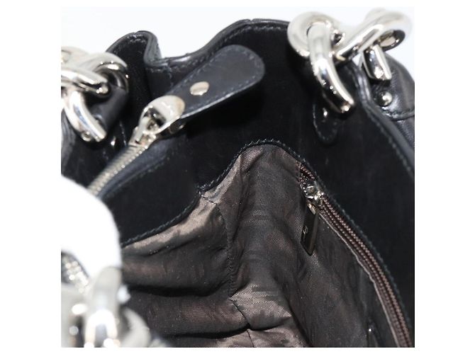 Salvatore Ferragamo Hand Bag Leather Black Silver - vista 18
