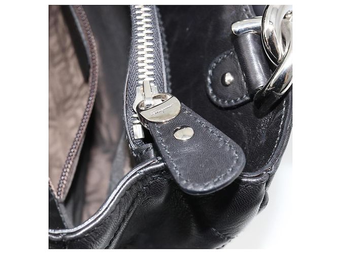 Salvatore Ferragamo Hand Bag Leather Black Silver - vista 21