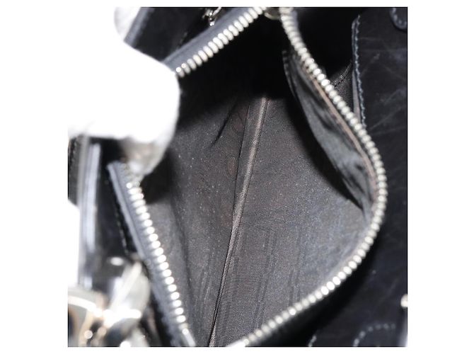 Salvatore Ferragamo Hand Bag Leather Black Silver - vista 22