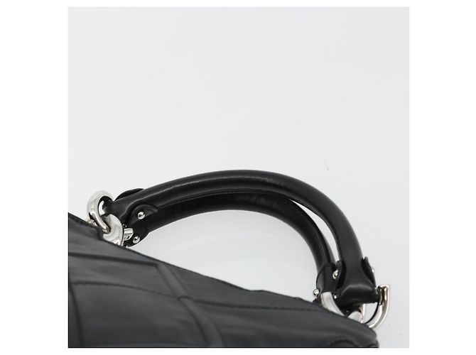 Salvatore Ferragamo Hand Bag Leather Black Silver - vista 8