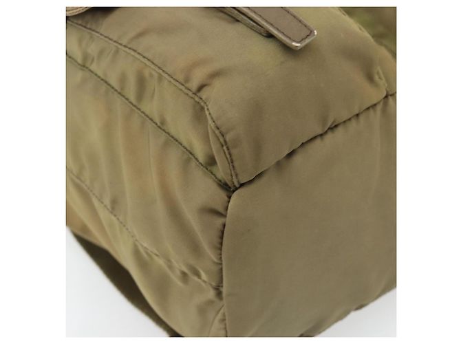 PRADA Mochila Nylon Khaki Silver - vista 13