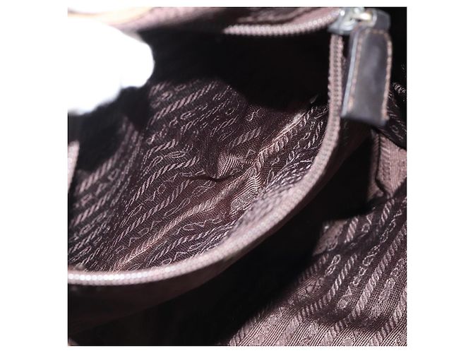 PRADA Mochila Nylon Khaki Silver - vista 24