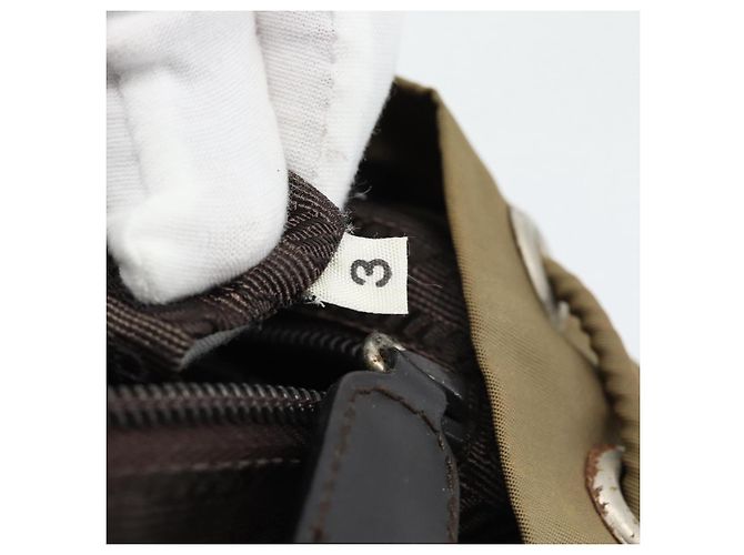 PRADA Mochila Nylon Khaki Silver - vista 26