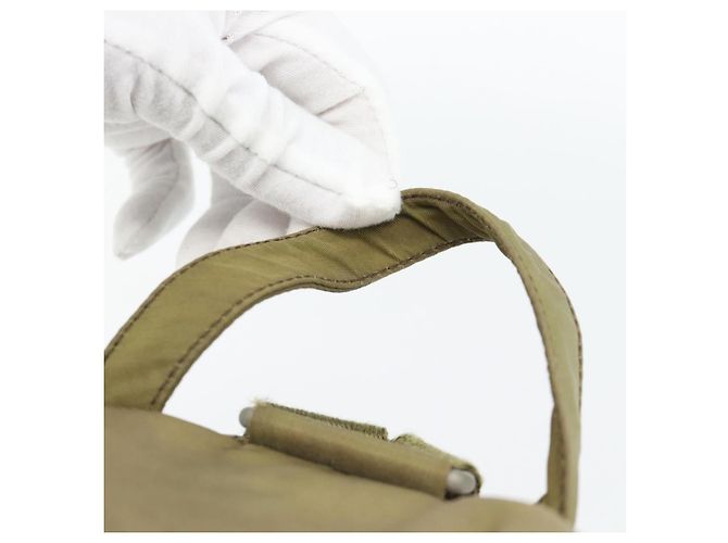 PRADA Mochila Nylon Khaki Silver - vista 8
