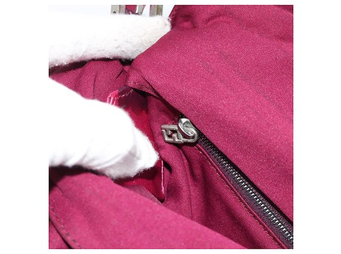 FENDI Mamma Baguette Shoulder Bag Jersey Purple Silver - vista 19