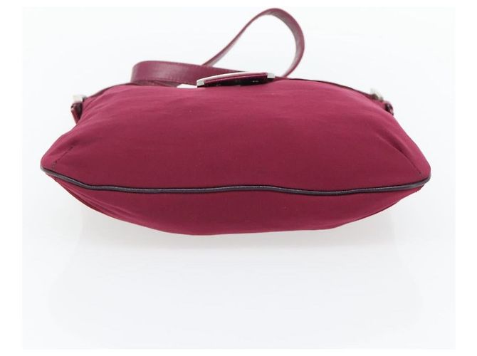 FENDI Mamma Baguette Shoulder Bag Jersey Purple Silver - vista 9