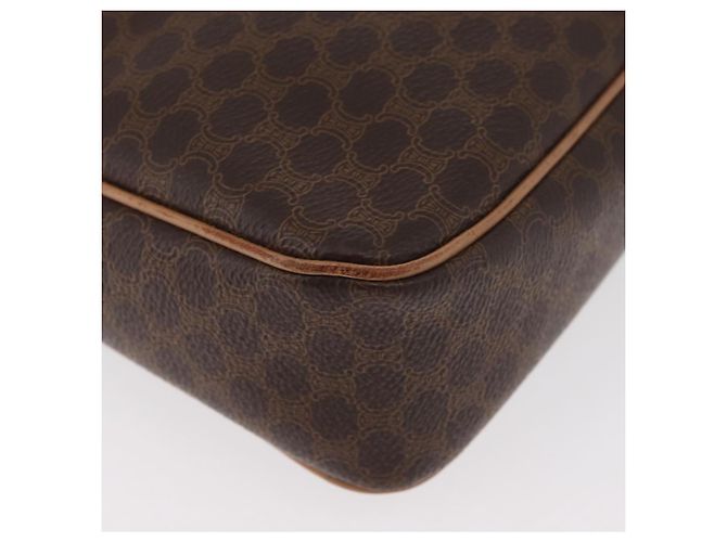 Céline CELINE Macadam Canvas Shoulder Bag PVC Leather Brown Gold - vista 11
