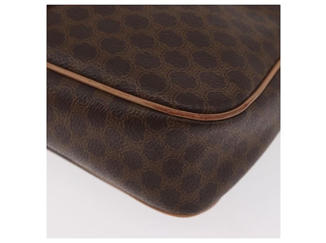 Céline CELINE Macadam Canvas Shoulder Bag PVC Leather Brown Gold - vista 12