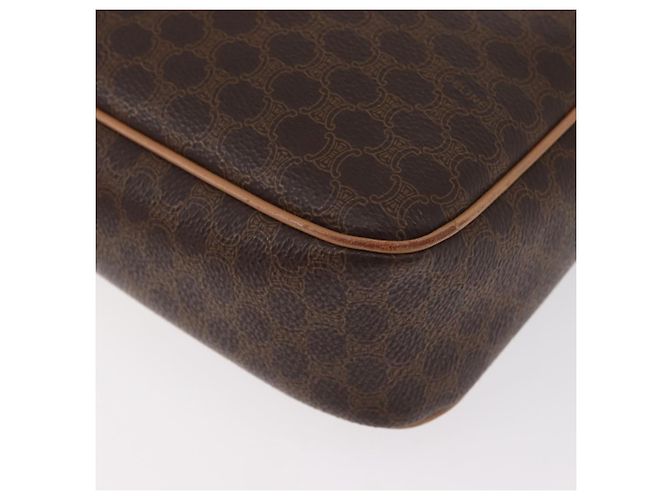 Céline CELINE Macadam Canvas Shoulder Bag PVC Leather Brown Gold - vista 14