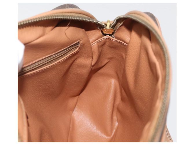 Céline CELINE Macadam Canvas Shoulder Bag PVC Leather Brown Gold - vista 19