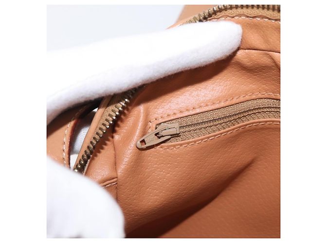 Céline CELINE Macadam Canvas Shoulder Bag PVC Leather Brown Gold - vista 22