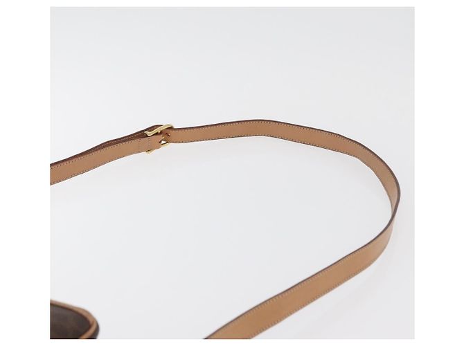 Céline CELINE Macadam Canvas Shoulder Bag PVC Leather Brown Gold - vista 9