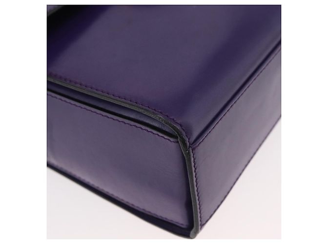 Céline CELINE Circle Shoulder Bag Leather Purple Gold - vista 10