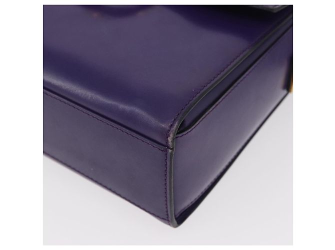 Céline CELINE Circle Shoulder Bag Leather Purple Gold - vista 11