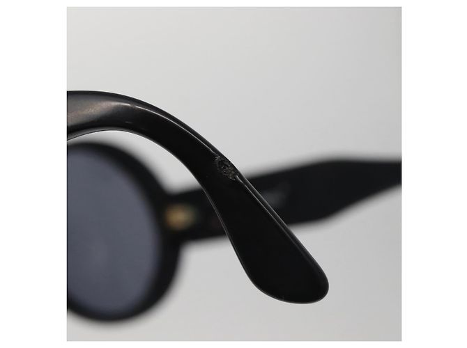 CHANEL COCO Mark Sunglasses plastic Black CC - vista 10