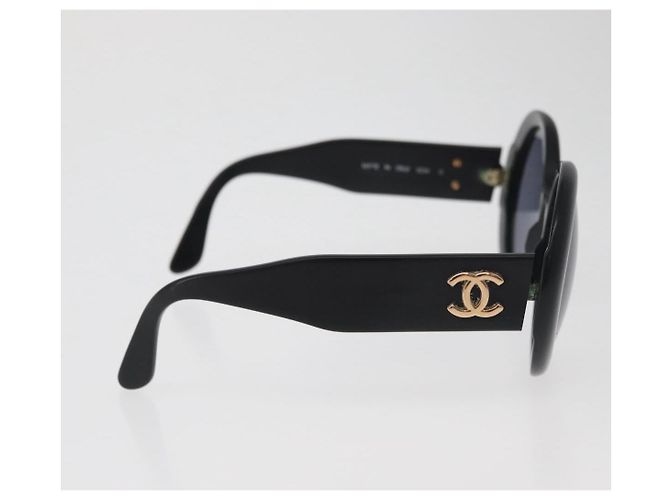 CHANEL COCO Mark Sunglasses plastic Black CC - vista 6
