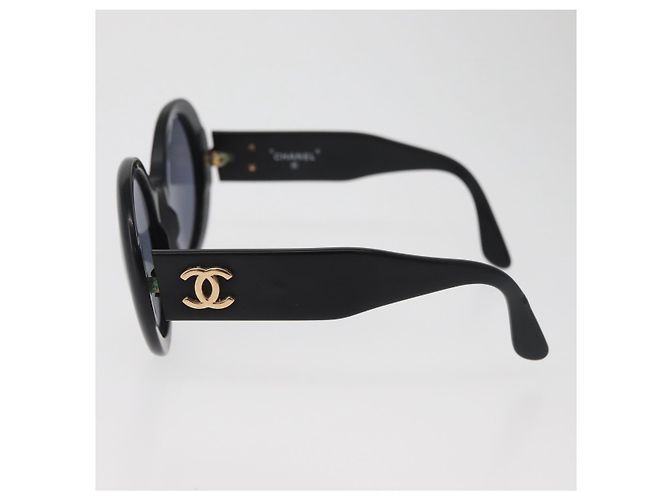 CHANEL COCO Mark Sunglasses plastic Black CC - vista 8