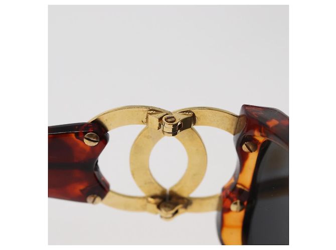 CHANEL COCO Mark Sunglasses Plastic Brown Gold CC - vista 10