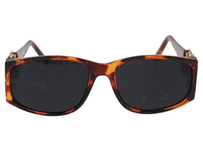 CHANEL COCO Mark Sunglasses Plastic Brown Gold CC - vista 13