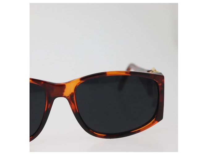 CHANEL COCO Mark Sunglasses Plastic Brown Gold CC - vista 4
