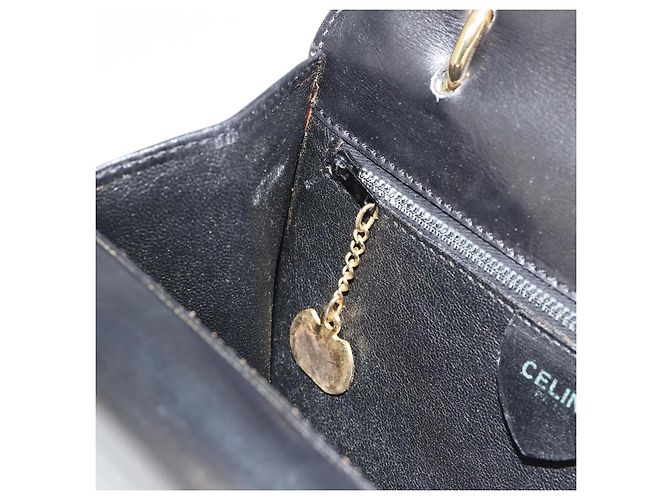 Céline CELINE Hand Bag Leather Gold Black - vista 22