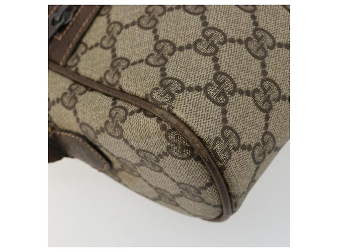 GUCCI GG Supreme Web Sherry Line Shoulder Bag PVC Beige Gold - vista 14
