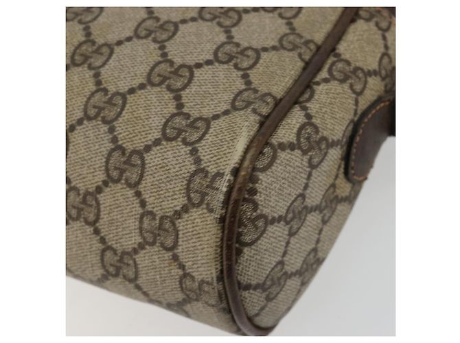 GUCCI GG Supreme Web Sherry Line Shoulder Bag PVC Beige Gold - vista 15