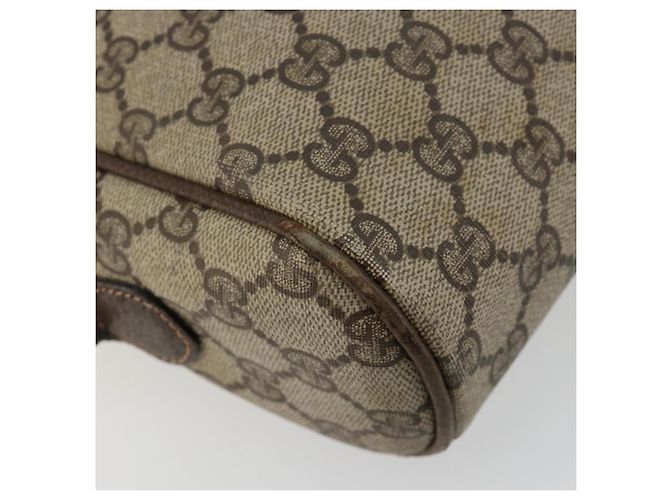GUCCI GG Supreme Web Sherry Line Shoulder Bag PVC Beige Gold - vista 16