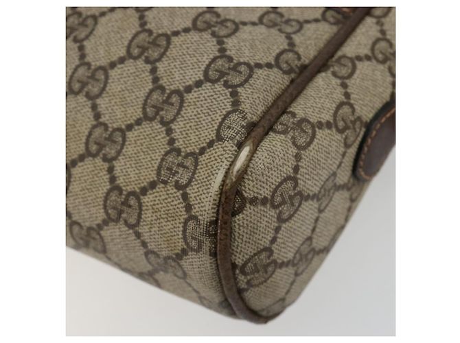 GUCCI GG Supreme Web Sherry Line Shoulder Bag PVC Beige Gold - vista 9