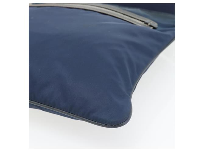 PRADA Shoulder Bag Nylon Navy Silver - vista 15