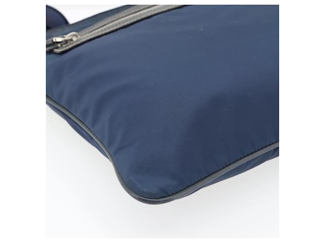 PRADA Shoulder Bag Nylon Navy Silver - vista 16