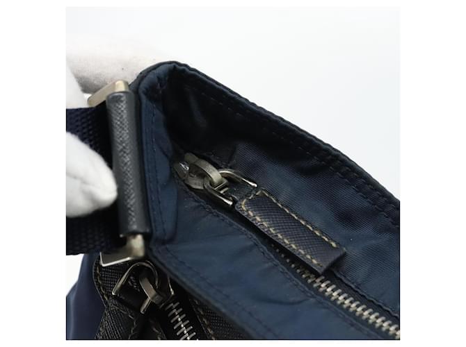 PRADA Shoulder Bag Nylon Navy Silver - vista 18
