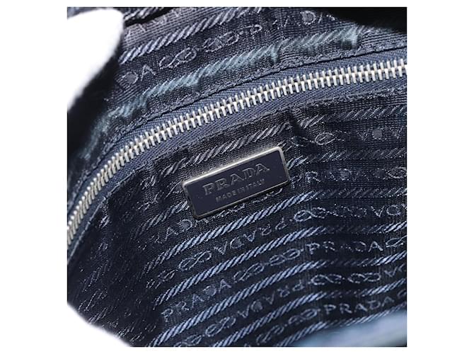 PRADA Shoulder Bag Nylon Navy Silver - vista 19