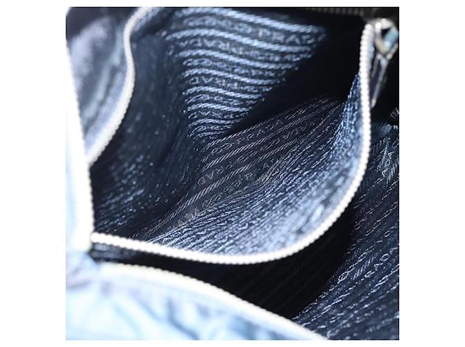 PRADA Shoulder Bag Nylon Navy Silver - vista 23