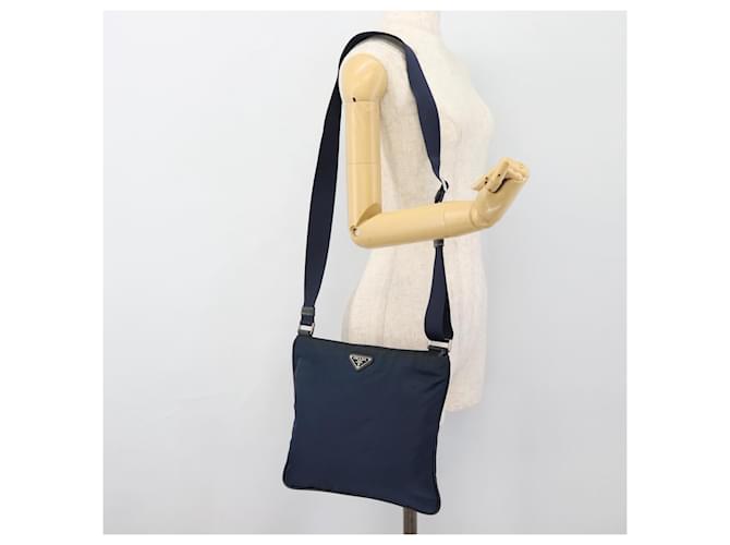 PRADA Shoulder Bag Nylon Navy Silver - vista 25
