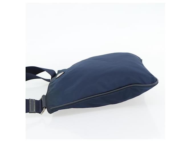 PRADA Shoulder Bag Nylon Navy Silver - vista 3
