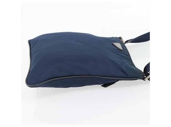 PRADA Shoulder Bag Nylon Navy Silver - vista 4