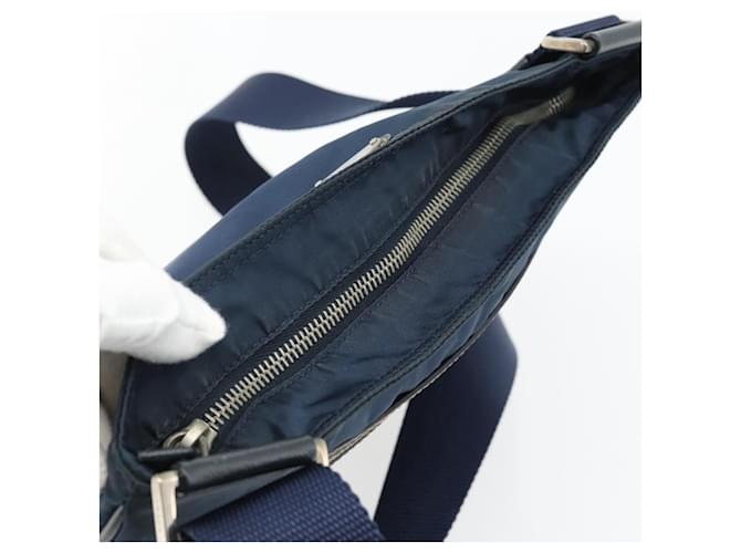 PRADA Shoulder Bag Nylon Navy Silver - vista 6