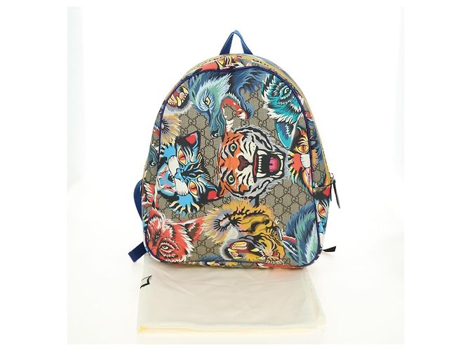 GUCCI Backpack PVC Beige Silver 501976 - vista 12