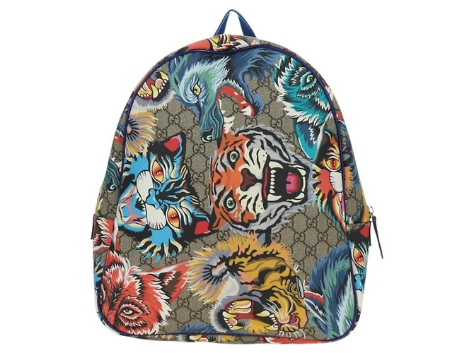 GUCCI Backpack PVC Beige Silver 501976 - vista 13