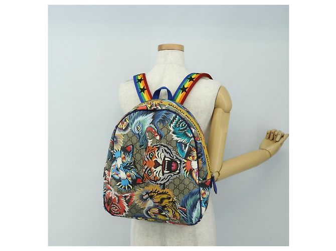 GUCCI Backpack PVC Beige Silver 501976 - vista 32