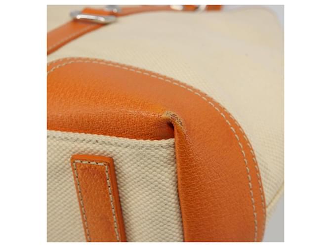 PRADA Tote Bag Canvas Beige Silver - vista 16