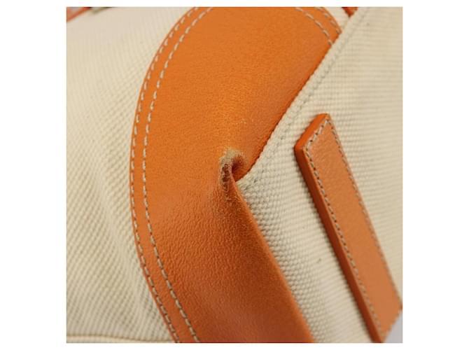 PRADA Tote Bag Canvas Beige Silver - vista 17