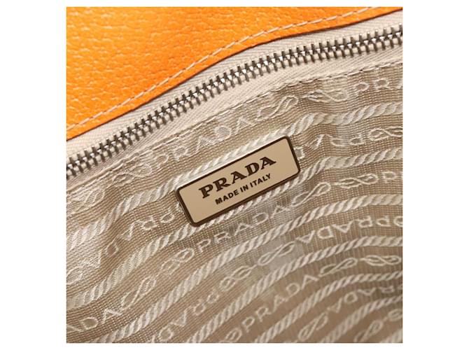 PRADA Tote Bag Canvas Beige Silver - vista 19