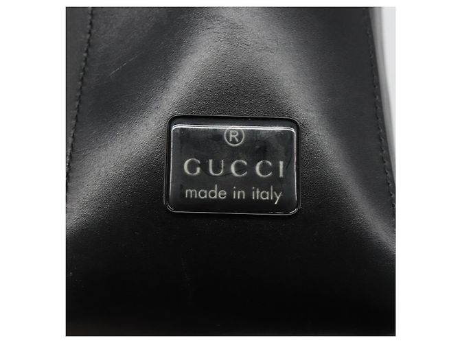 GUCCI Shoulder Bag Leather Black Silver 001 3770 - vista 17