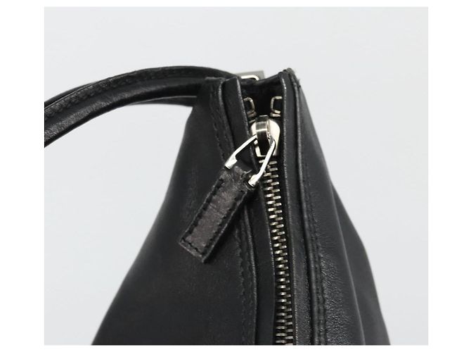 GUCCI Shoulder Bag Leather Black Silver 001 3770 - vista 18