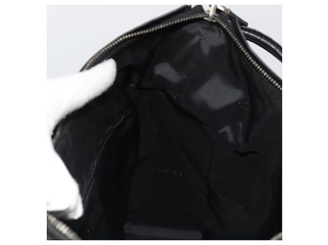 GUCCI Shoulder Bag Leather Black Silver 001 3770 - vista 20
